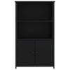 Schwarzer Schrank Zwanilda 62x32x103,5cm (Holz)