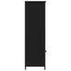 Schwarzer Schrank Zwanilda 62x32x103,5cm (Holz)