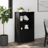 Schwarzer Schrank Zwanilda 62x32x103,5cm (Holz)