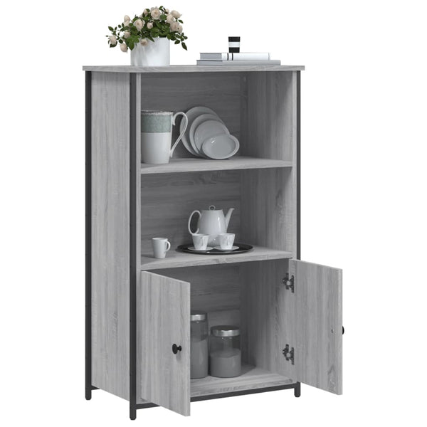 Grauer Schrank Zwanilda 62x32x103,5cm (Holz)
