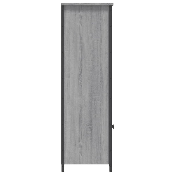 Grauer Schrank Zwanilda 62x32x103,5cm (Holz)