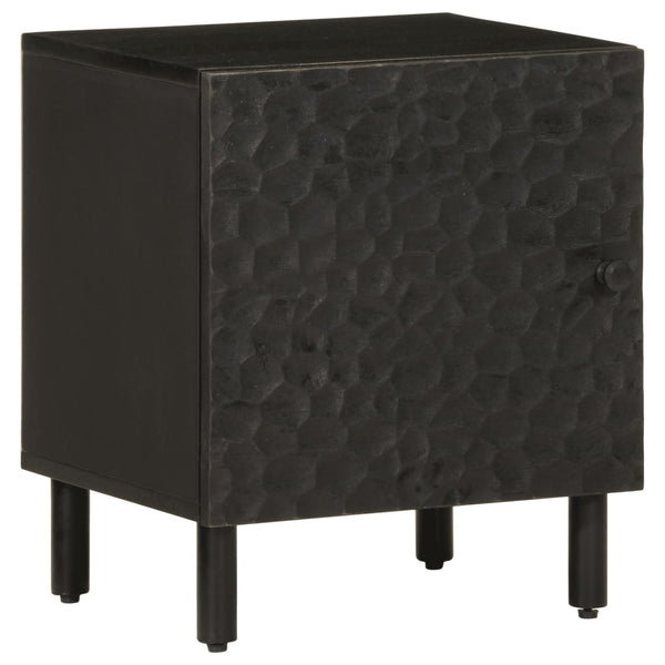 Nachttisch Nadiana 40x33x46cm schwarz (Mangoholz)