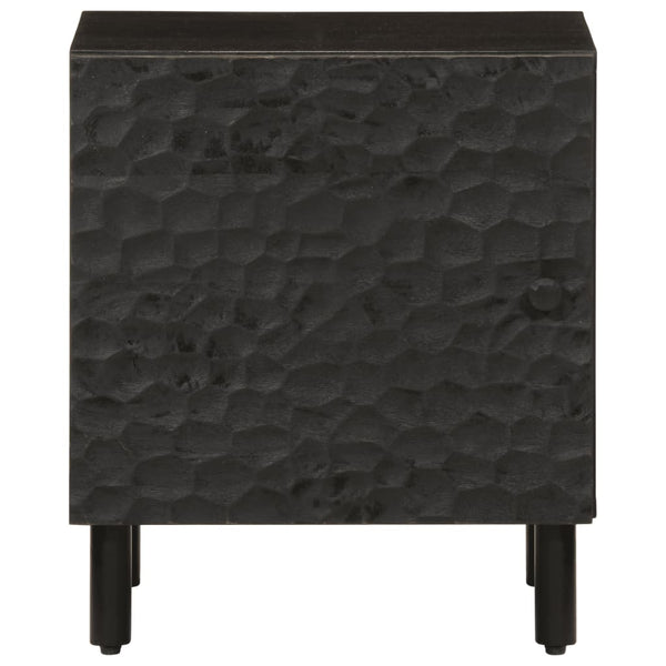 Nachttisch Nadiana 40x33x46cm schwarz (Mangoholz)
