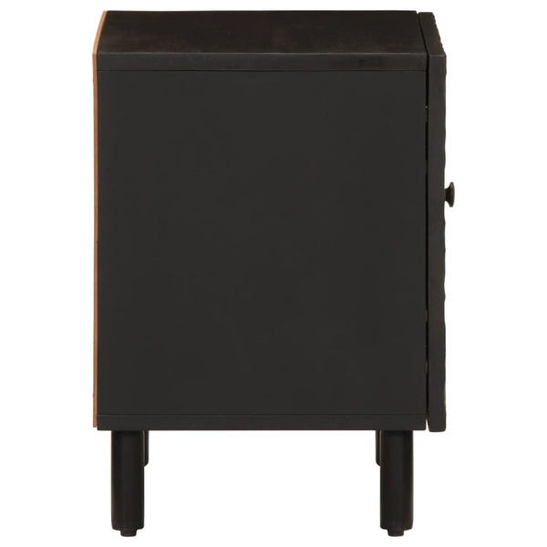 Nachttisch Nadiana 40x33x46cm schwarz (Mangoholz)