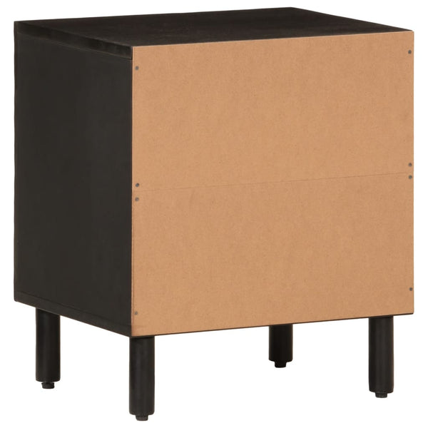 Nachttisch Nadiana 40x33x46cm schwarz (Mangoholz)