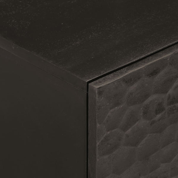 Nachttisch Nadiana 40x33x46cm schwarz (Mangoholz)