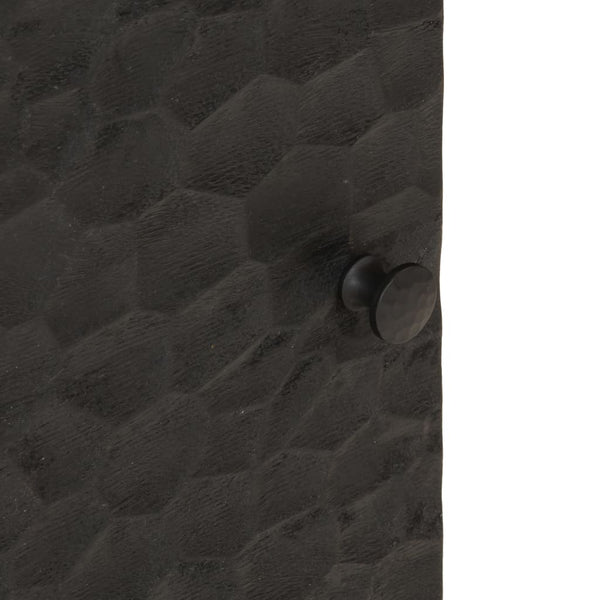 Nachttisch Nadiana 40x33x46cm schwarz (Mangoholz)