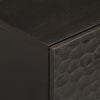 Nachttische Nadiana 40x33x46cm schwarz (2 Stück Mango-Holz)