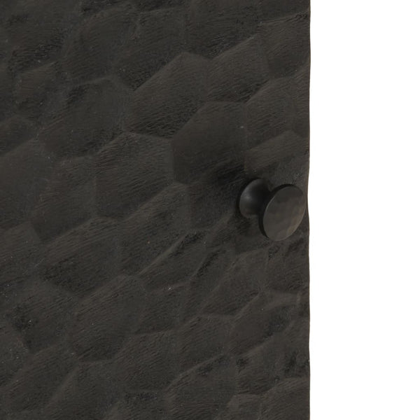 Nachttische Nadiana 40x33x46cm schwarz (2 Stück Mango-Holz)