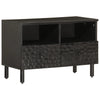 Schwarzer TV-Schrank Zoicas 70x33x46cm (Mangoholz)