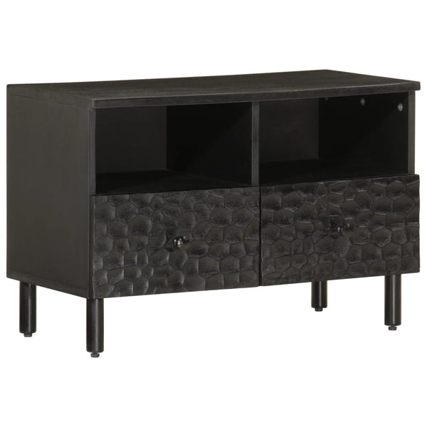 Schwarzer TV-Schrank Zoicas 70x33x46cm (Mangoholz)