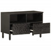 Schwarzer TV-Schrank Zoicas 70x33x46cm (Mangoholz)