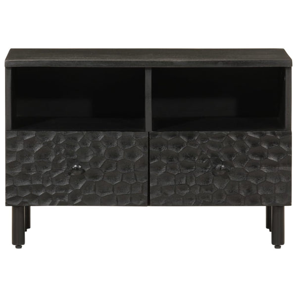 Schwarzer TV-Schrank Zoicas 70x33x46cm (Mangoholz)