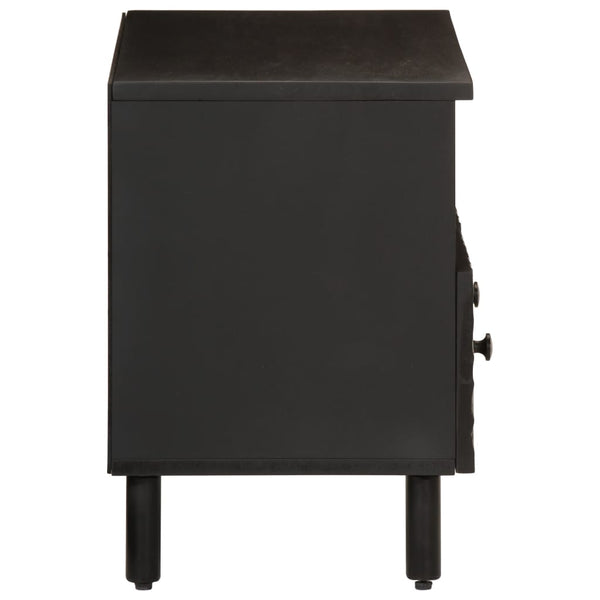 Schwarzer TV-Schrank Zoicas 70x33x46cm (Mangoholz)