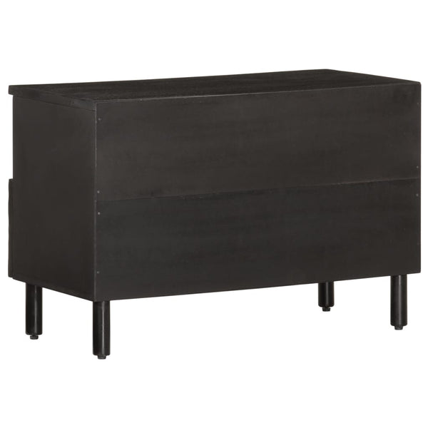 Schwarzer TV-Schrank Zoicas 70x33x46cm (Mangoholz)