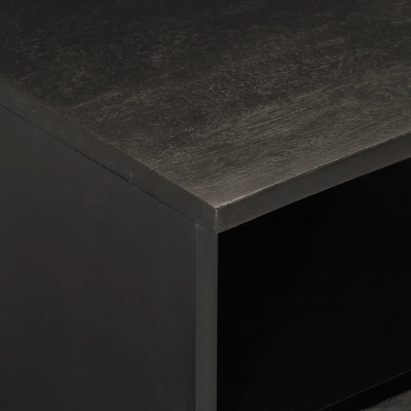 Schwarzer TV-Schrank Zoicas 70x33x46cm (Mangoholz)