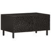 Schwarzer Couchtisch Ghiundus 80x50x40cm (Mangoholz)