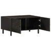 Schwarzer Couchtisch Ghiundus 80x50x40cm (Mangoholz)