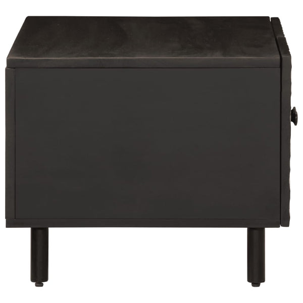 Schwarzer Couchtisch Ghiundus 80x50x40cm (Mangoholz)
