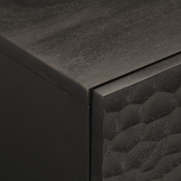 Schwarzer Couchtisch Ghiundus 80x50x40cm (Mangoholz)