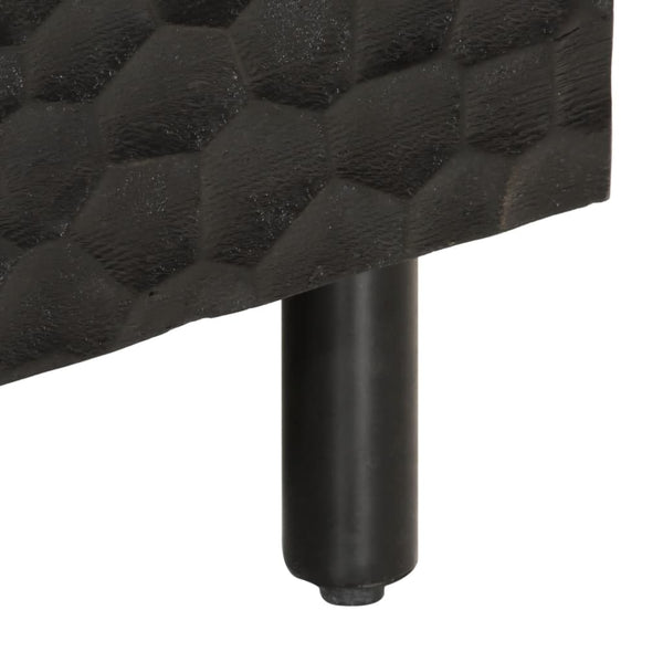 Schwarzer Couchtisch Ghiundus 80x50x40cm (Mangoholz)