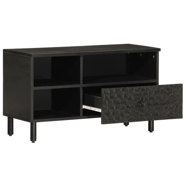 TV-Schrank Volikmann schwarz 80x33x46cm (Mangoholz)