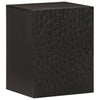 Schwarzer Badezimmer-Wandschrank Hariri 38x33x48cm (Mangoholz)
