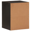 Schwarzer Badezimmer-Wandschrank Hariri 38x33x48cm (Mangoholz)