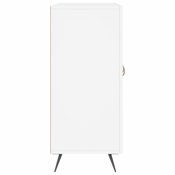 Weißes Sideboard Petrula 90x34x80cm (Holz)