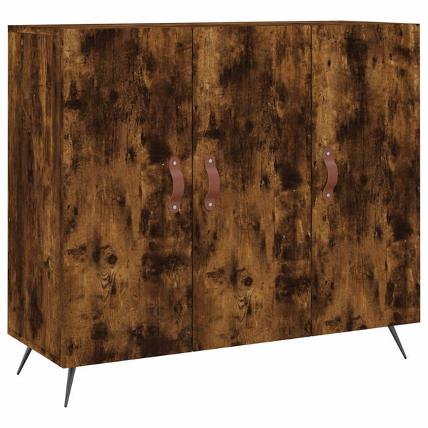Sideboard Petrula aus geräucherter Eiche 90x34x80cm (Holz)