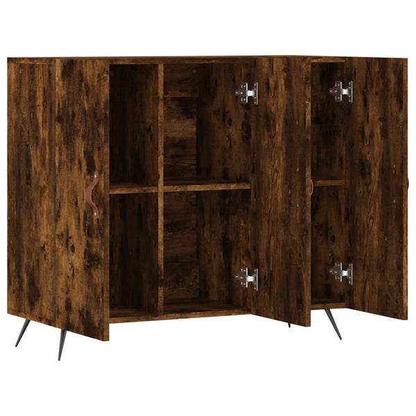 Sideboard Petrula aus geräucherter Eiche 90x34x80cm (Holz)