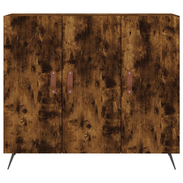Sideboard Petrula aus geräucherter Eiche 90x34x80cm (Holz)