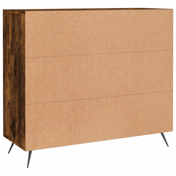Sideboard Petrula aus geräucherter Eiche 90x34x80cm (Holz)