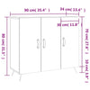 Graues Sideboard Petrula 90x34x80cm (Holz)