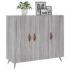 Graues Sideboard Petrula 90x34x80cm (Holz)