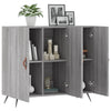 Graues Sideboard Petrula 90x34x80cm (Holz)