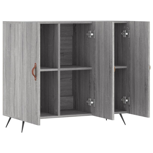 Graues Sideboard Petrula 90x34x80cm (Holz)