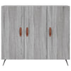 Graues Sideboard Petrula 90x34x80cm (Holz)