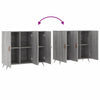 Graues Sideboard Petrula 90x34x80cm (Holz)