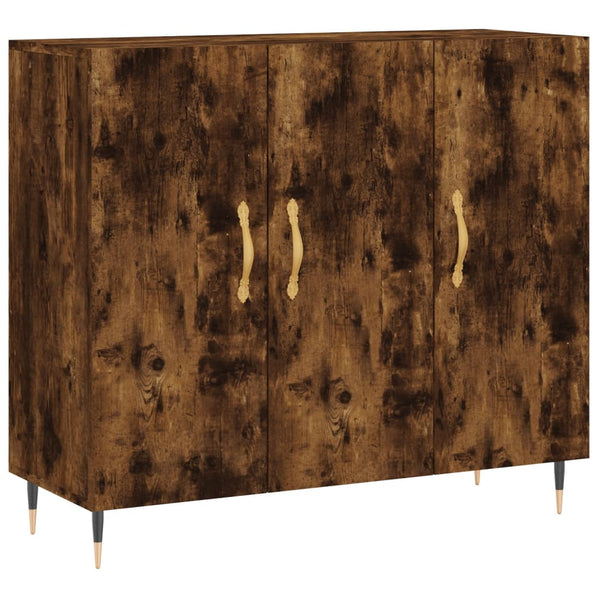 Räuchereiche Sideboard Cocuz 90x34x80cm (Holz)
