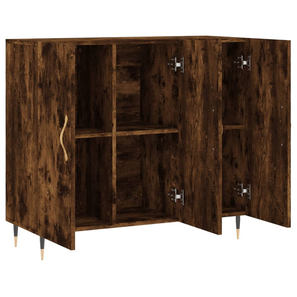 Räuchereiche Sideboard Cocuz 90x34x80cm (Holz)