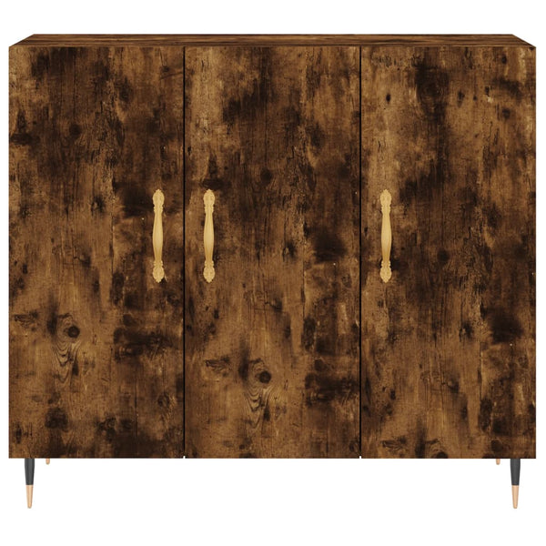 Räuchereiche Sideboard Cocuz 90x34x80cm (Holz)