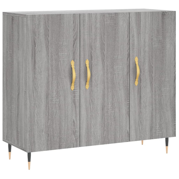 Graues Sideboard Cocuz 90x34x80cm (Holz)