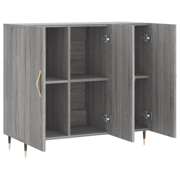 Graues Sideboard Cocuz 90x34x80cm (Holz)