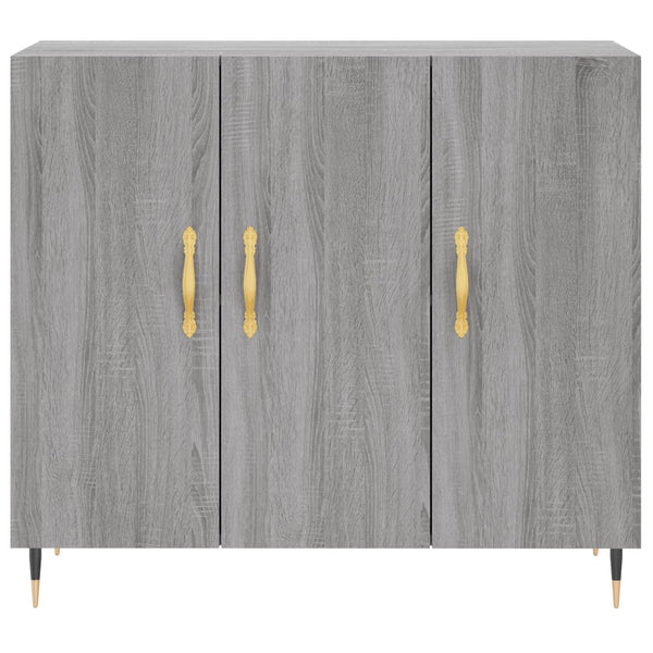 Graues Sideboard Cocuz 90x34x80cm (Holz)