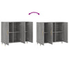 Graues Sideboard Cocuz 90x34x80cm (Holz)