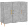 Betongraues Sideboard Dilhan 90x34x80cm (Holz)