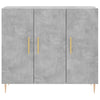 Betongraues Sideboard Dilhan 90x34x80cm (Holz)