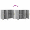 Betongraues Sideboard Dilhan 90x34x80cm (Holz)