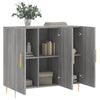 Graues Sideboard Dilhan 90x34x80cm (Holz)